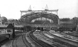 Haupthalle im Bau 1905
